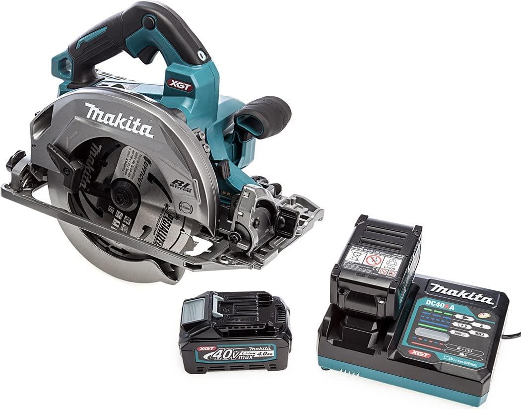 Akumuliatorinis diskinis pjuklas Makita HS004GM201; 40 V; 2x4,0 Ah akum.
