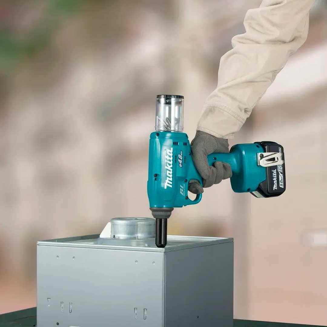 Akku-Blindnietsetzgert DRV150Z, 18Volt (blau/schwarz, ohne Akku und Ladegert)