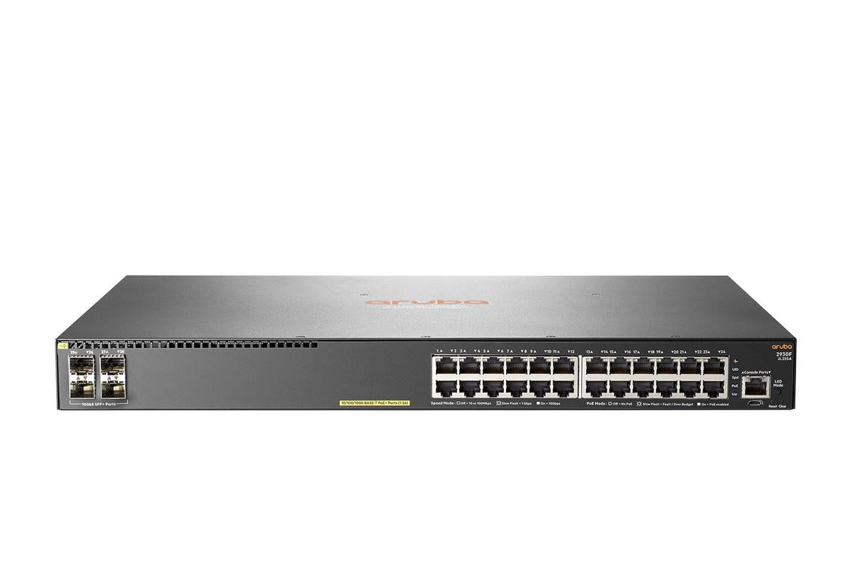 HPE Aruba 2930F 24G PoE+ 4SFP+ Switch JL255A
