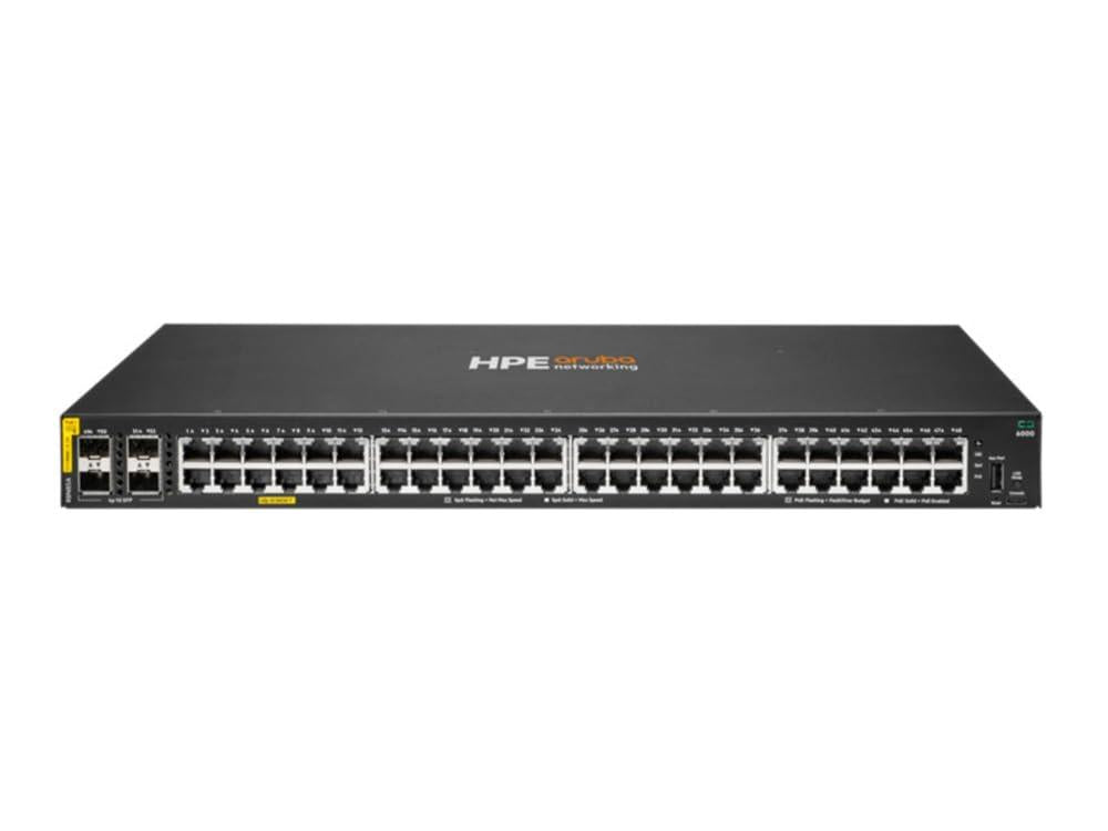 Aruba 6000 48G Class4 PoE 4SFP 370W Managed L3 Gigabit Ethernet (10/100/1000) Power over Ethernet (PoE) 1U