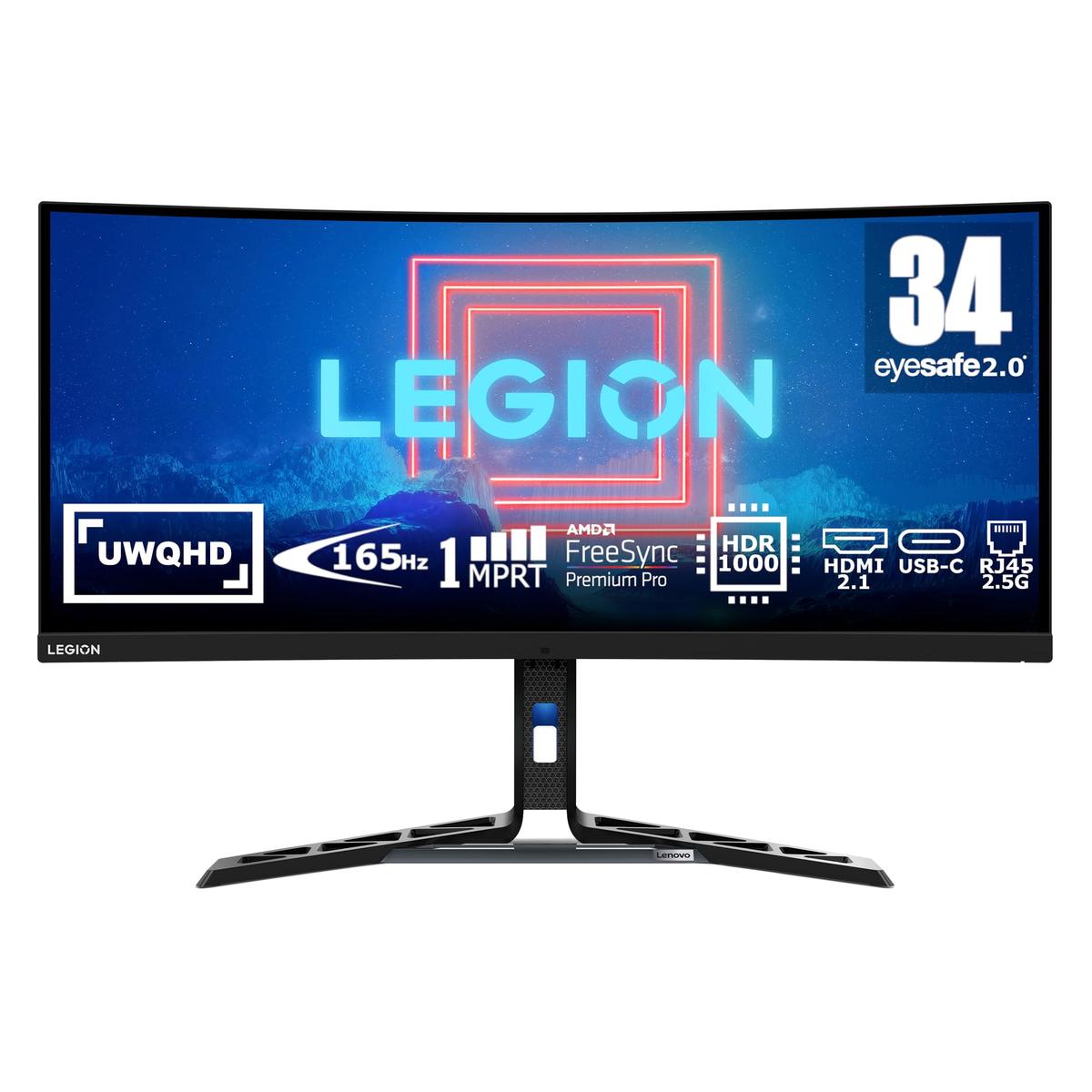 Lenovo Legion Y34wz-30 34 3440x1440/21:9/720 nits/HDMI/DP/Black/3Y Warranty | Lenovo