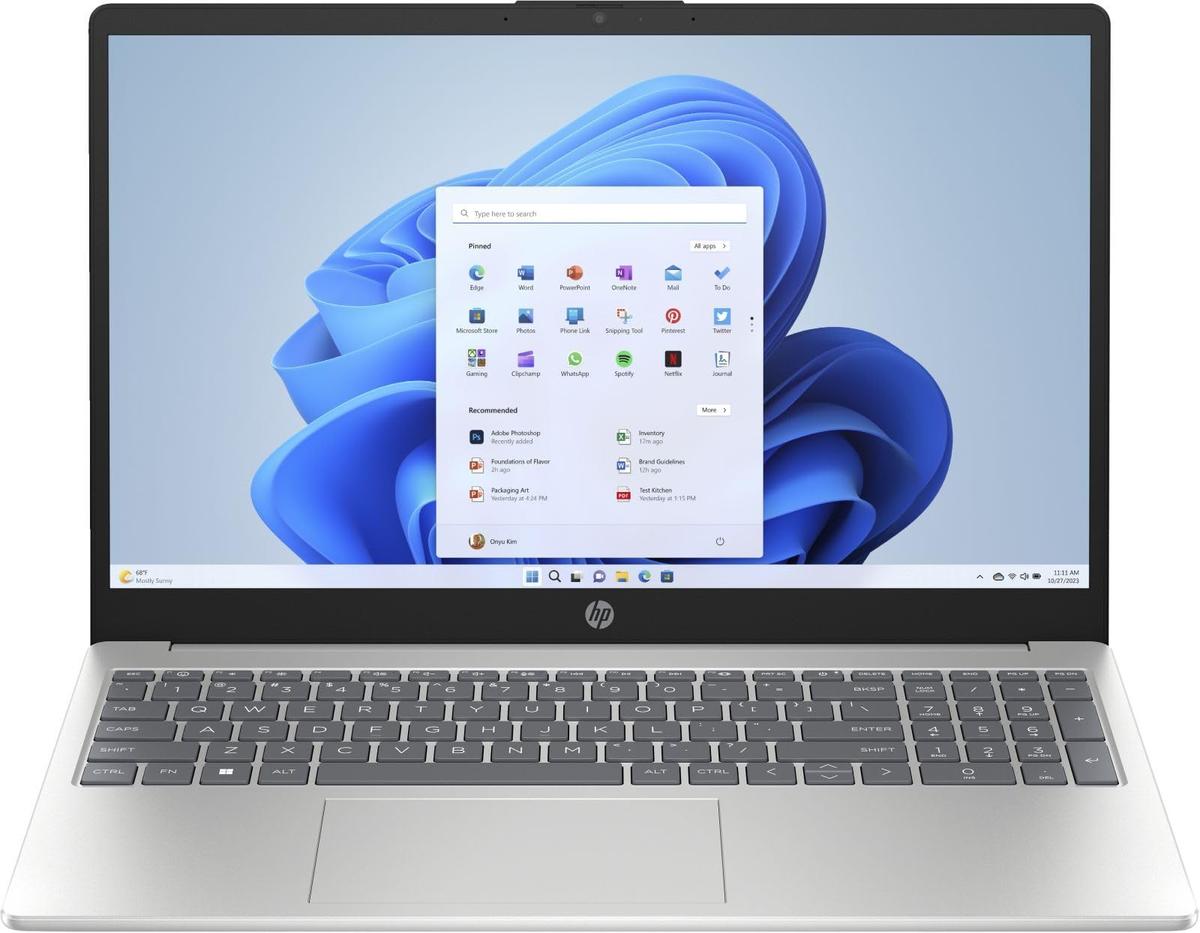 HP 15,6" FHD IPS Laptop silber Core 5 120U 16GB/512GB SSD Win11 15-fd1058ng