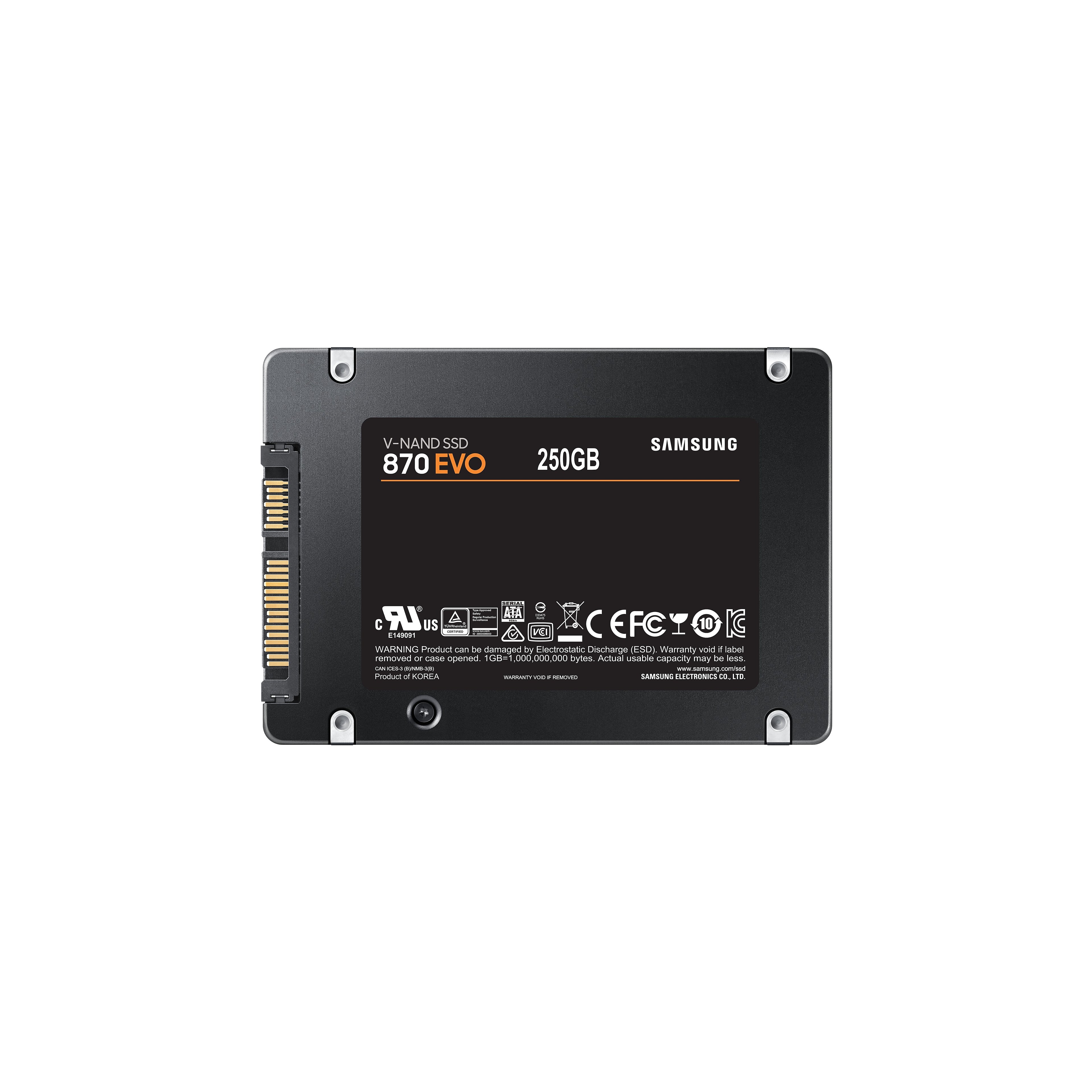 Disque dur Samsung 870 EVO 250 GB SSD Noir
