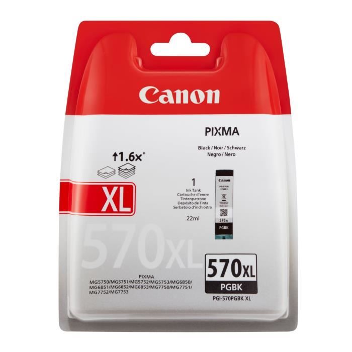Cartouche d'encre CANON PGI-570XL PGBK (Noir)