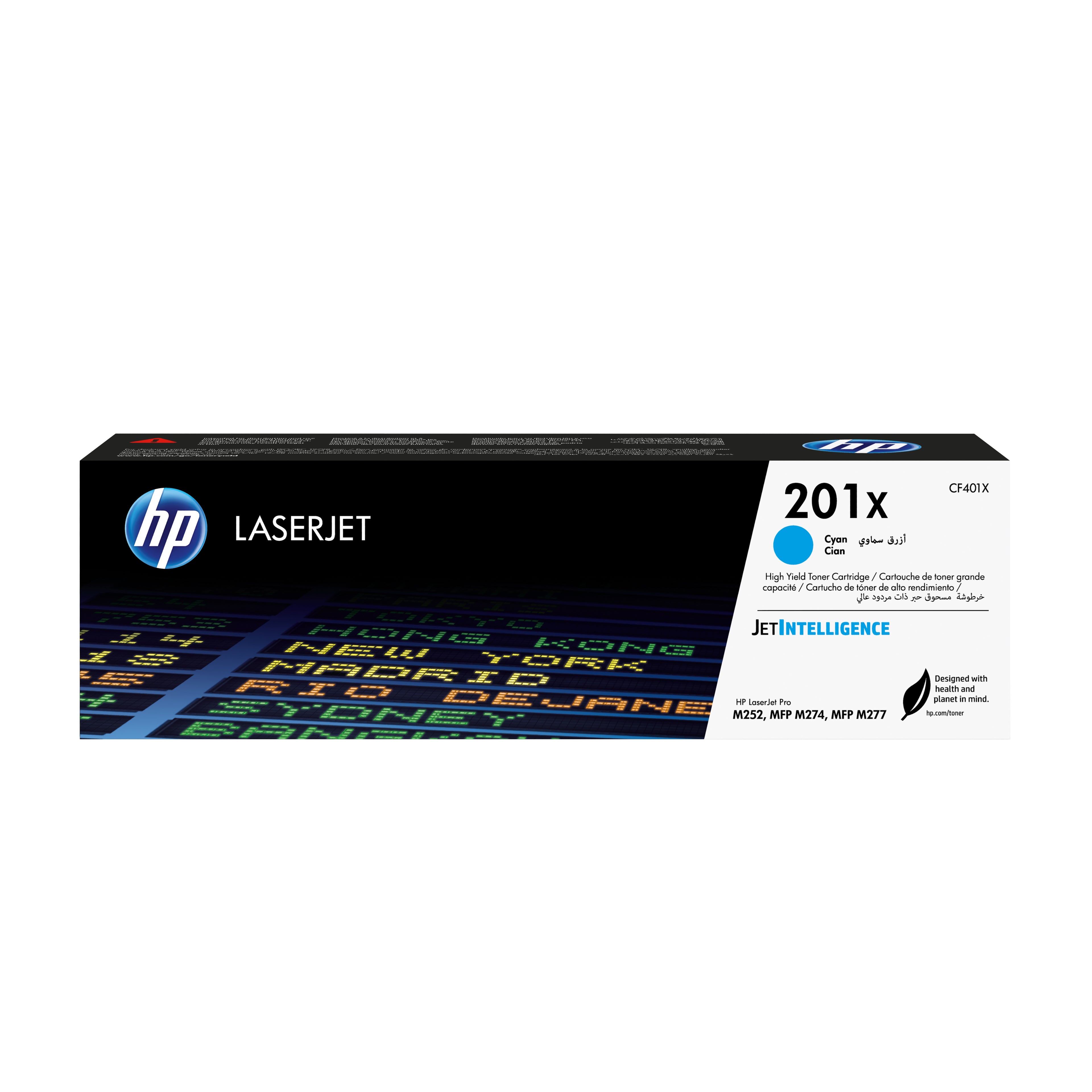Toner original HP 201X Cyan