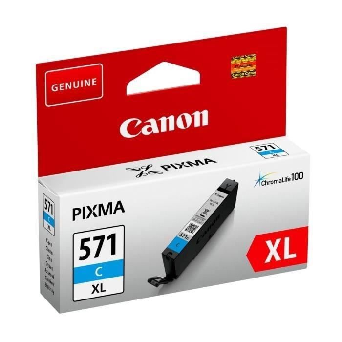 Cartouche d'encre originale Canon CLI-571C XL Cyan