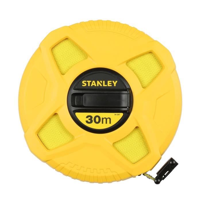 Mesure longue avec ruban fibre de verre STANLEY - 0-34-297 - 30m x 12,7mm