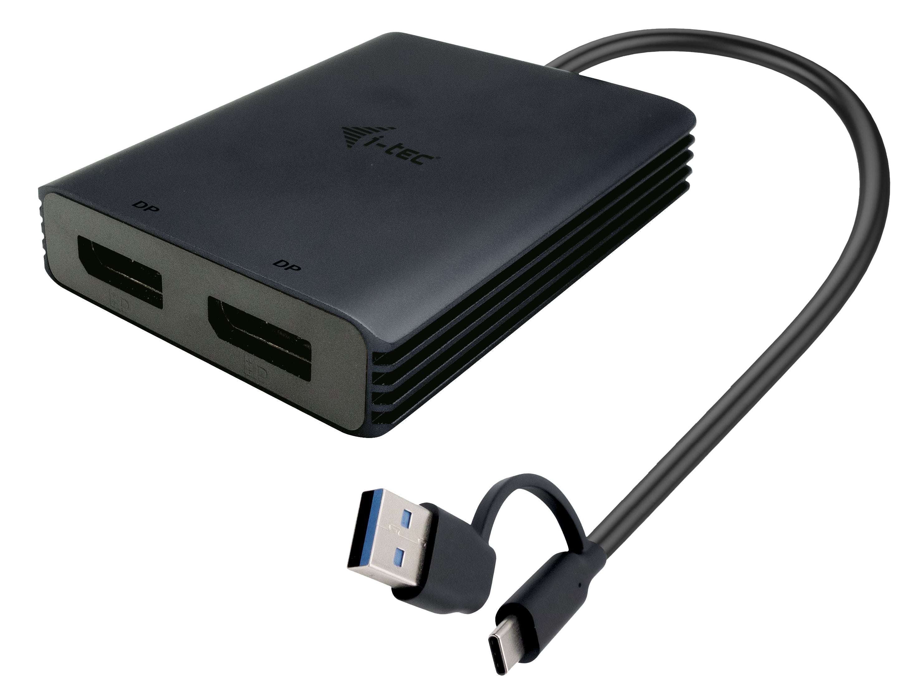 Câble USB i-Tec CADUAL4KDP Noir