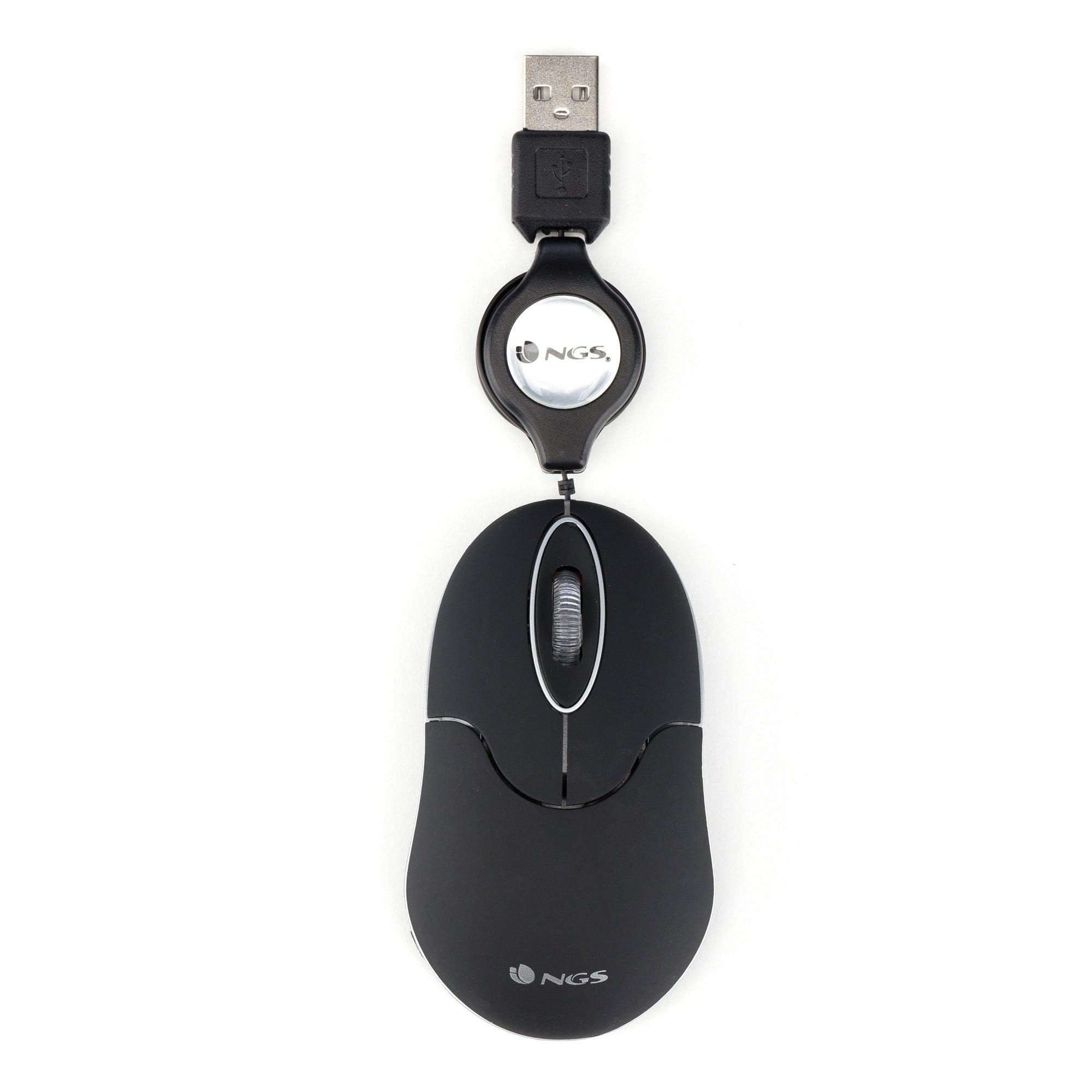 Souris Optique Rétractable NGS NGS-MOUSE-0973 Noir 1000 dpi