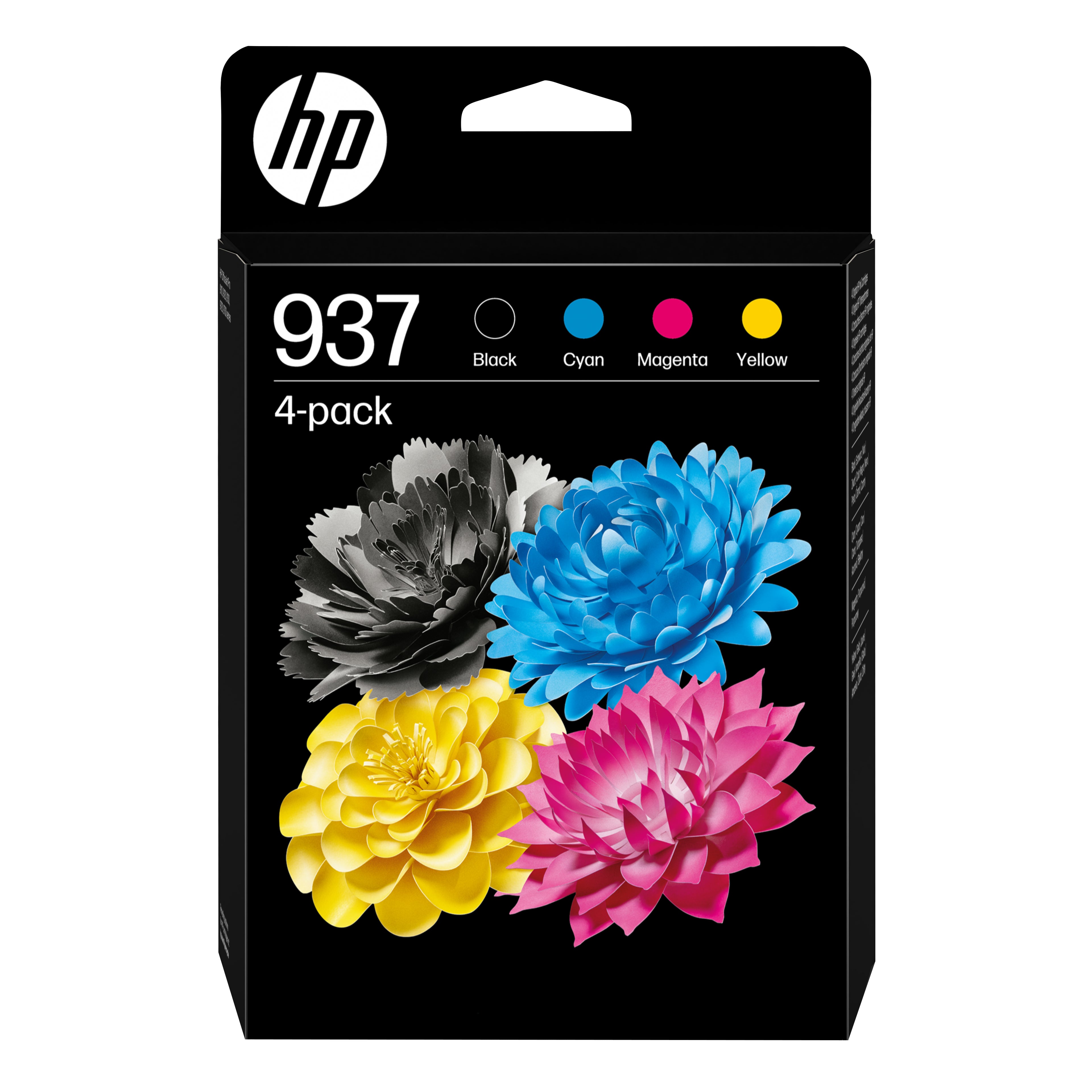 HP 937 - Pack de 4 - noir, cyan, magenta, jaune - original - cartouche d'encre
