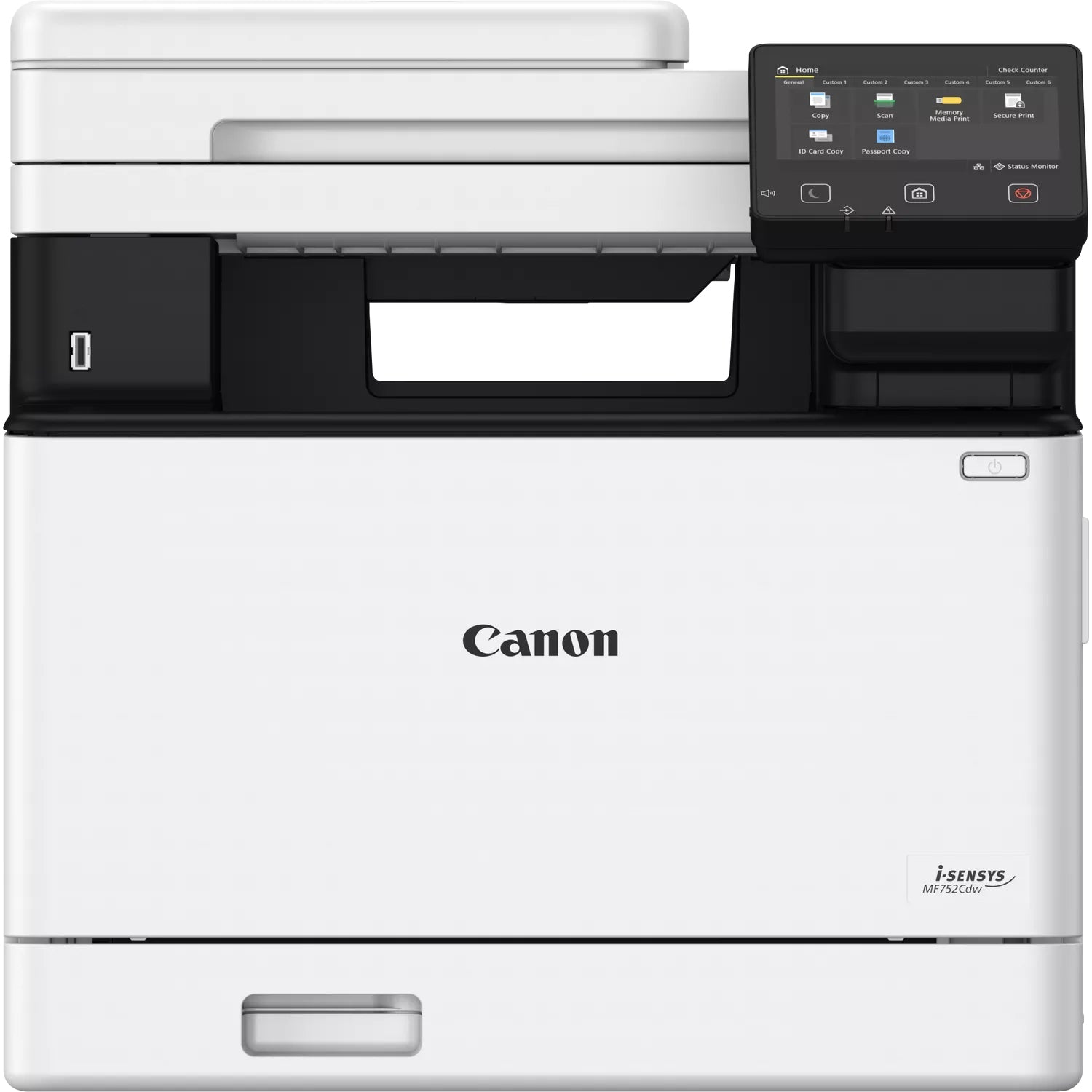 Canon i-SENSYS MF752Cdw - Imprimante multifonctions - couleur - laser - A4 (210 x 297 mm), Legal (216 x 356 mm) (original) - A4/Legal (support) - jusqu'à 33 ppm (copie) - jusqu'à 33 ppm (impression) - 250 feuilles - USB 2.0, Gigabit LAN, Wi-Fi(n), hôte US