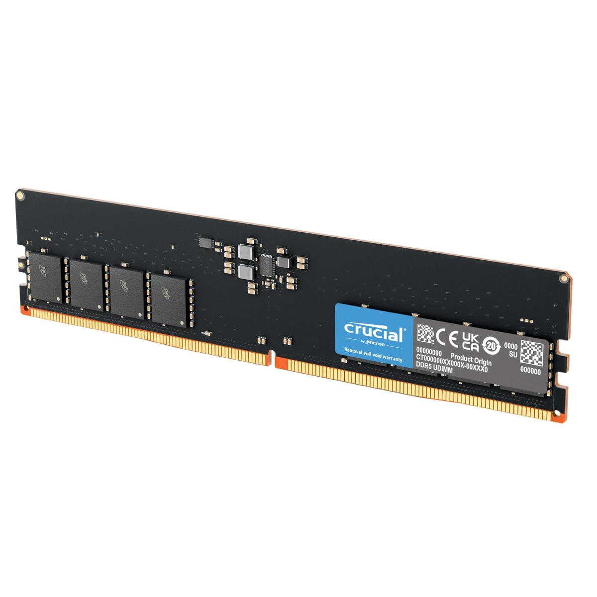 Crucial DDR5-5600 64GB UDIMM CL46 (16Gbit)
