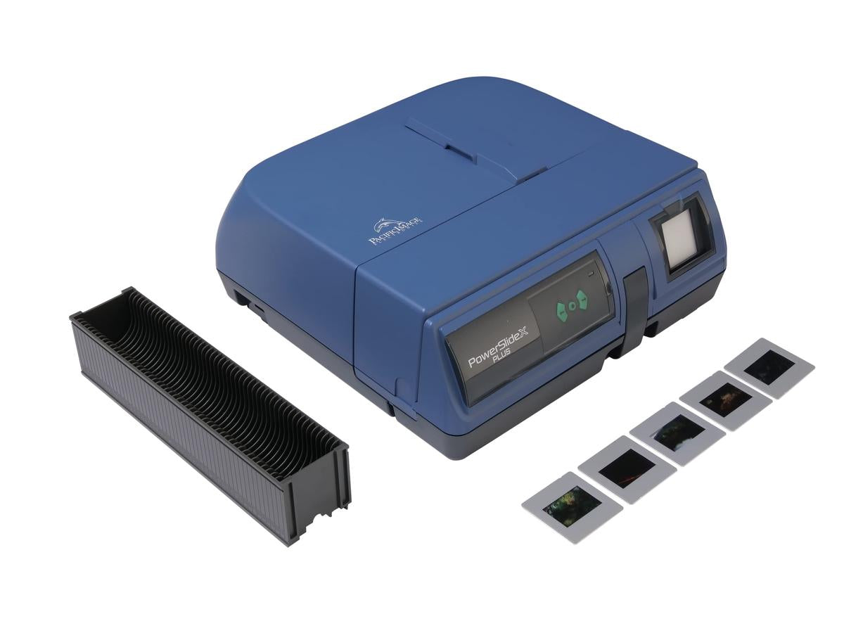 PowerSlide X Plus has built-in a mini light panel which allows users to conveniently view the slide image before scanning. Users can also advance or reverse the slide tray by pressing the navigation buttons from the manual front control panel.Auto Batc...