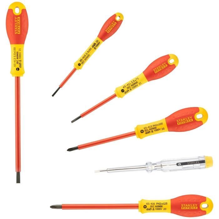 Jeu de tournevis Stanley (6 pcs)