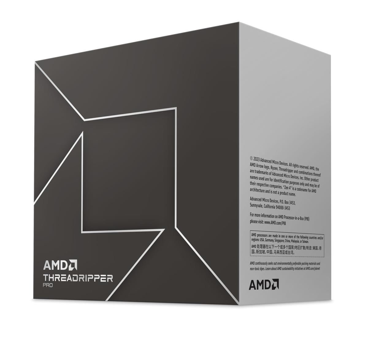 AMD Ryzen ThreadRipper PRO 7975WX - 4 GHz - 32 curs - 64 fils - 128 Mo cache - Socket sTR5 - PIB/WOF