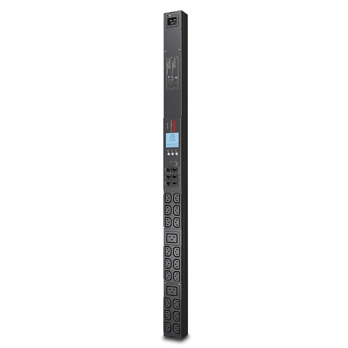 APC Rack PDU 2G, Metered, ZeroU,16A, 100-240V, (18) C13 & (2) C19 | Schneider Electric