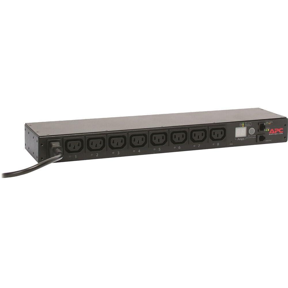 APC RACK PDU, SWITCHED, 1U, 12A/208V, 10A/230V, (8)C13