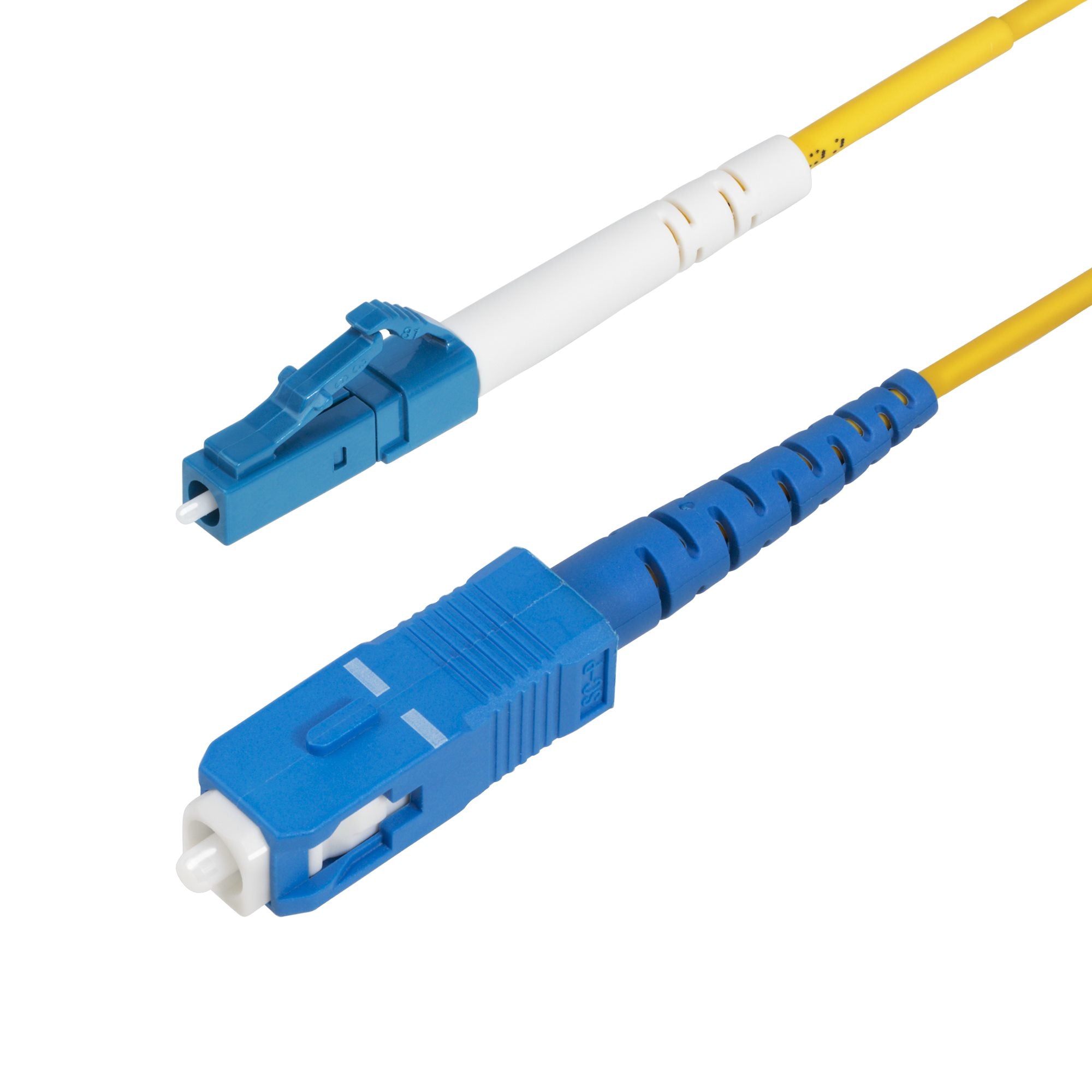StarTech.com Câble Fibre Optique de 1m Monomode LC à SC (UPC) OS2, LSZH - Cordon de raccordement - mode unique LC/UPC (M) pour mode unique SC/UPC (M) - 1 m - 1 m - 2 mm - fibre optique - simplex - 9 / 125 micromètres - OS1/OS2 - sans halogène, passif, bi-