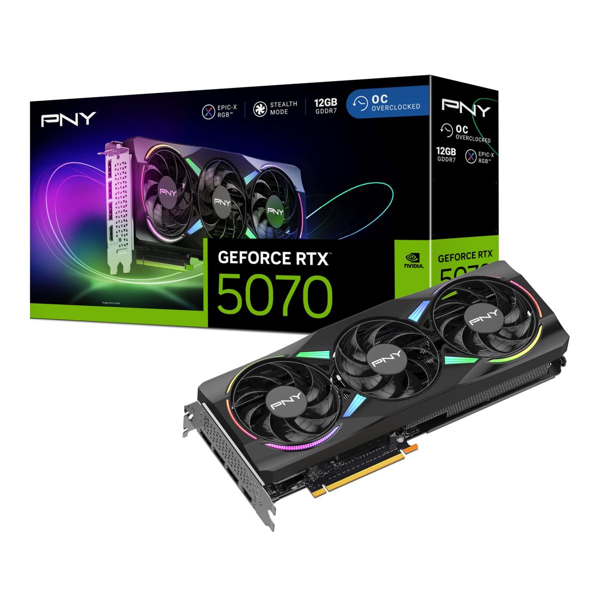 GeForce RTX 5070 12GB ARGB Overclocked Triple Fan