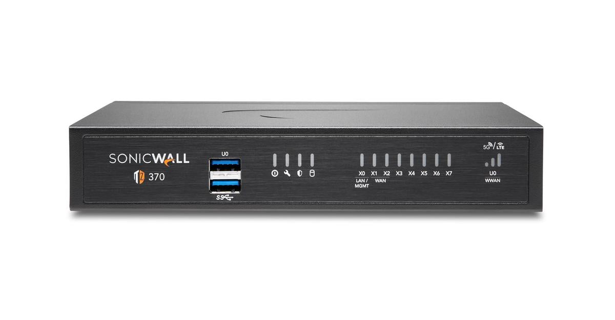 SONICWALL TZ370 PROMOTIONAL TU WITH 3 YR APSS AND CSE FOR 1 YR SIA - BASIC (10 USERS) AND 1 YR SPA ADVANCED (3 USERS)