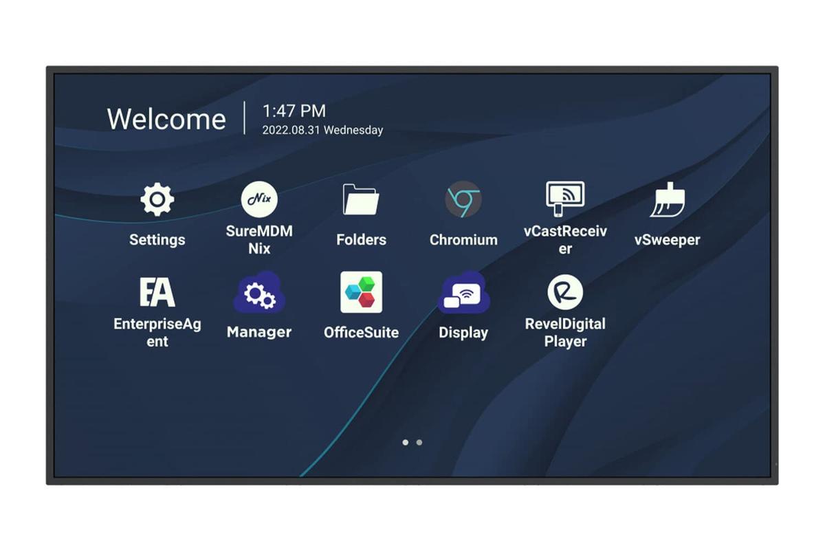 ViewBoard LED display - 75inch - 4K - 450 nits - Android 11 - 24/7 - USB-C - landscape & portrait
