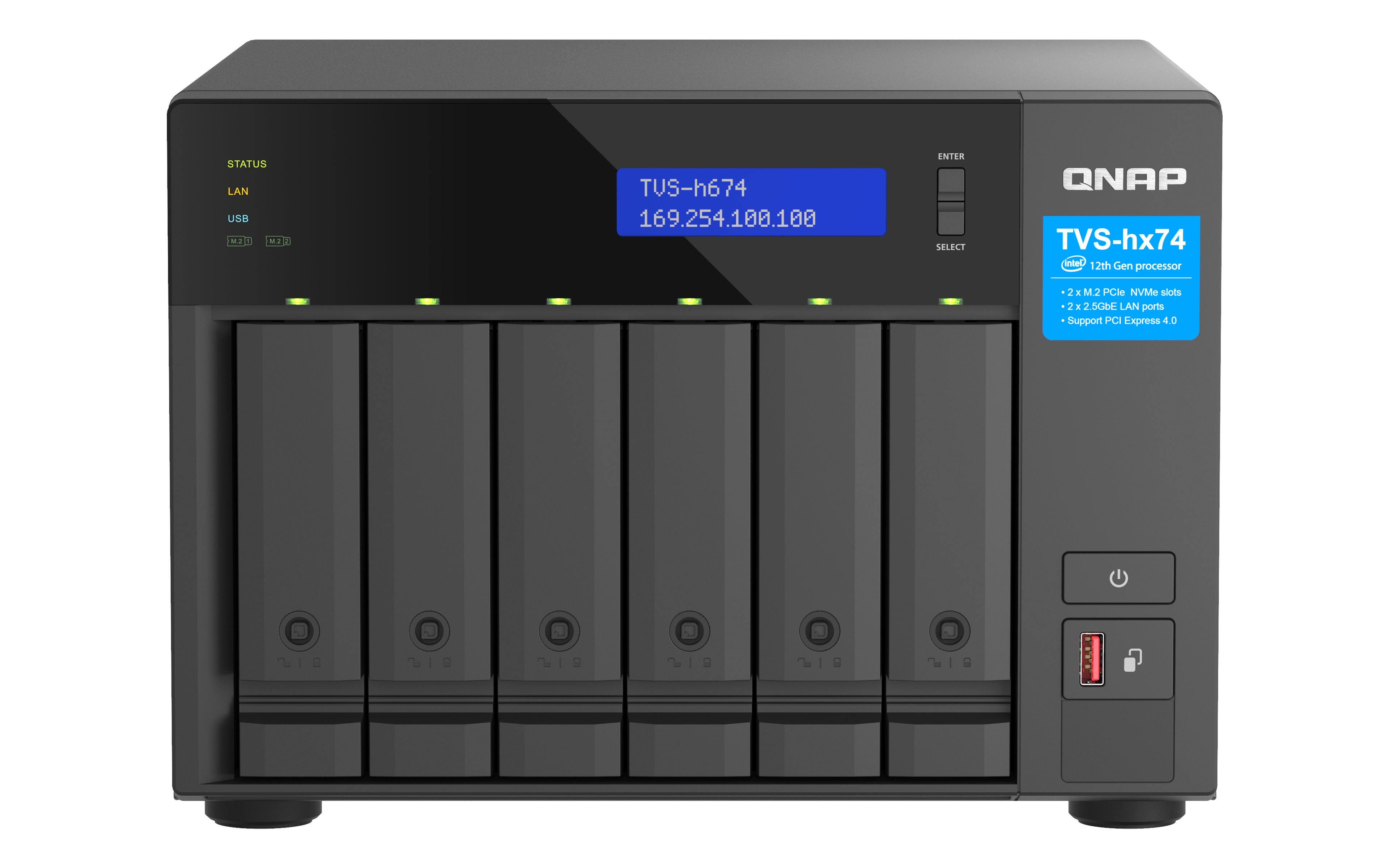 Nas Qnap TVS-h674-i3-16G