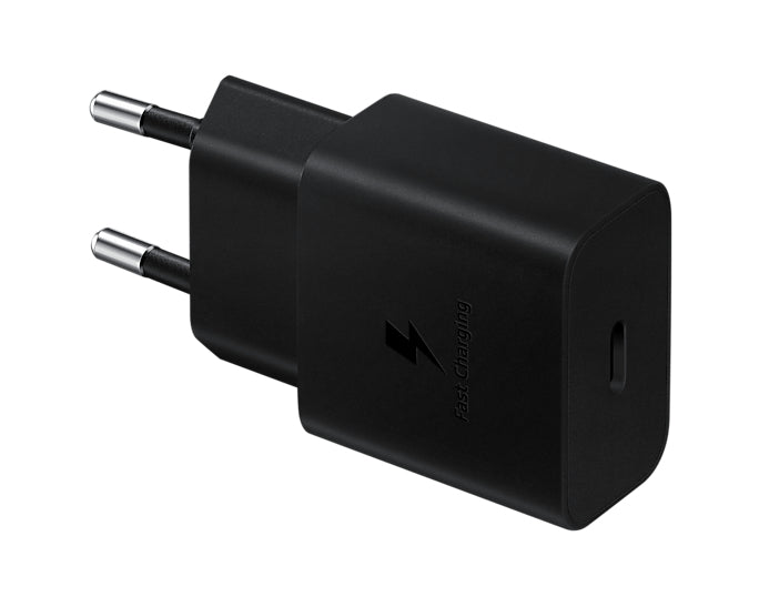 SAMSUNG POWER WALL CHARGER 15W USB-C BLACK + CABLE USB-C TO USB-C 1M BLACK EP-T1510XBEGEU