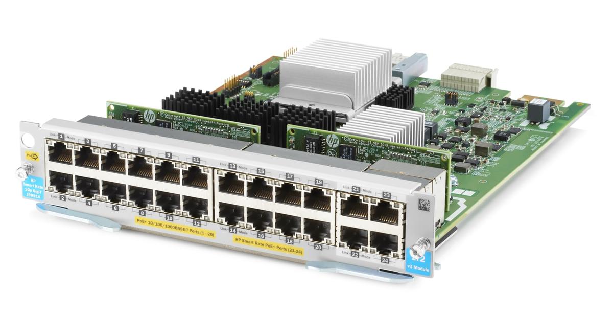 HPE Aruba J9991A Expansion Module 20 Ports PoE+ 4 Ports 10GBASE-T
