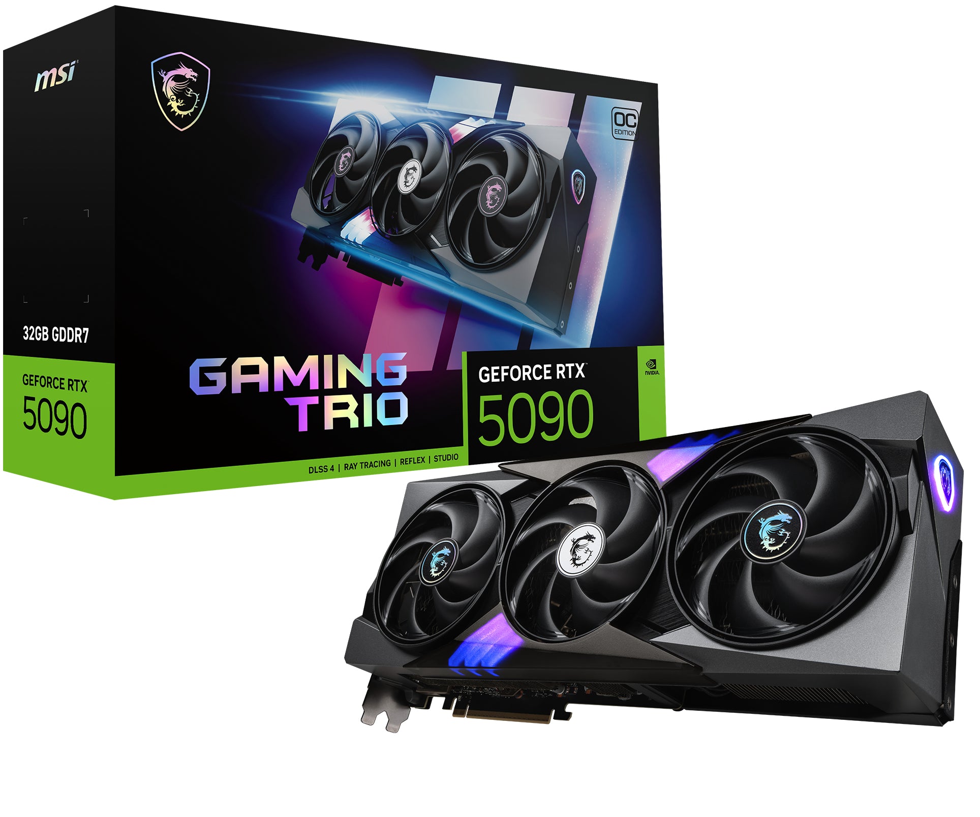 MSI VGA 32GB RTX5090 GAMING TRIO OC 32G 3xDP/HDMI GeForce RTX 5090 32G GAMING TRIO OC