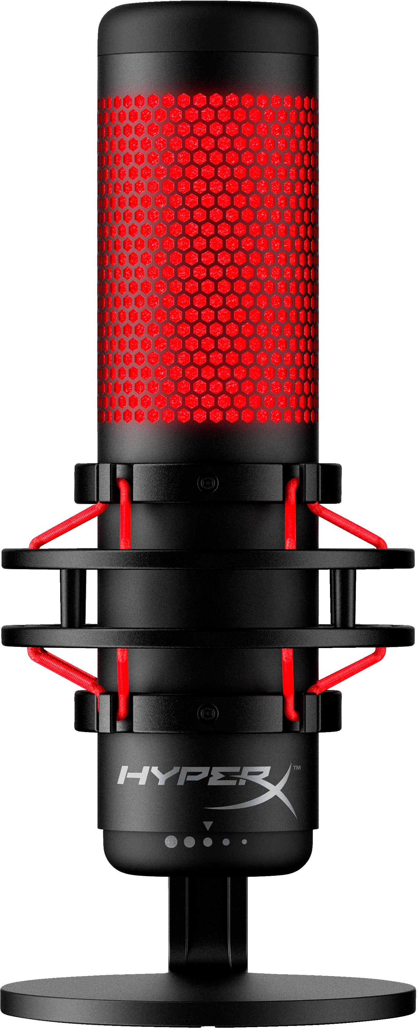 Microphone sur pied HyperX QuadCast (Noir/Rouge)