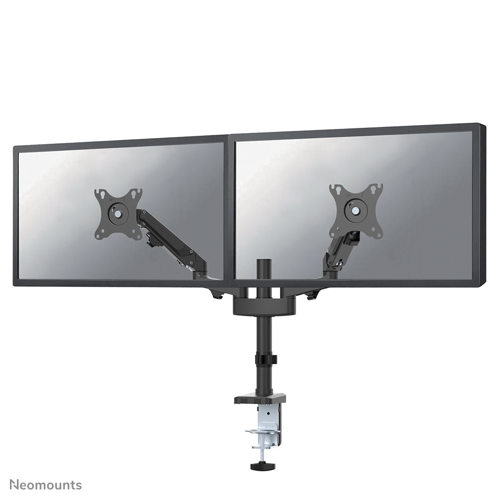 Neomounts DS70-750BL2 - Kit de montage (support de montage pour bureau) - bras double réglable en hauteur et en mouvement - pour 2 écrans LCD - noir - Taille d'écran : 17"-27" - pinces montables, oeillet