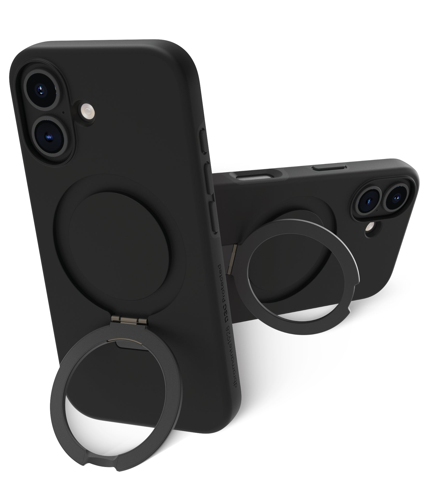 dbramante1928 Iceland Ultra - Coque de protection pour téléphone portable - béquille - compatibilité avec MagSafe - D3O, plastique - noir - pour Apple iPhone 16