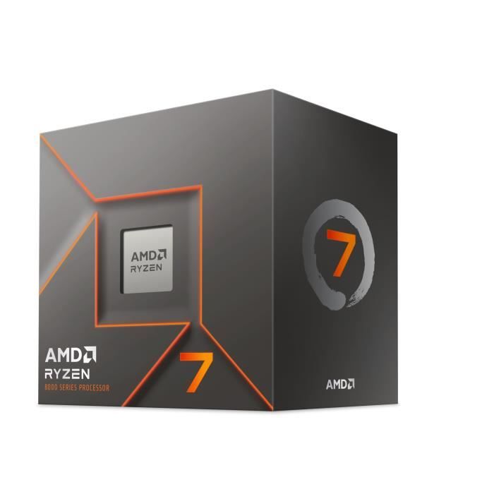 AMD Ryzen 7 8700F - 4.1 GHz - 8 cœurs - 16 filetages - 16 Mo cache - Socket AM5 - Box