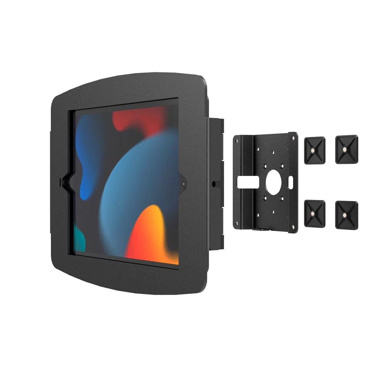 Compulocks iPad 10.2" Support et montage pour les vitres et boîtier Space Noir - Cabinet de sécurité pour tablettes PC - montable sur mur - 10.2" - noir - pour Apple 10.2-inch iPad (7ème génération, 8ème génération, 9ème génération)