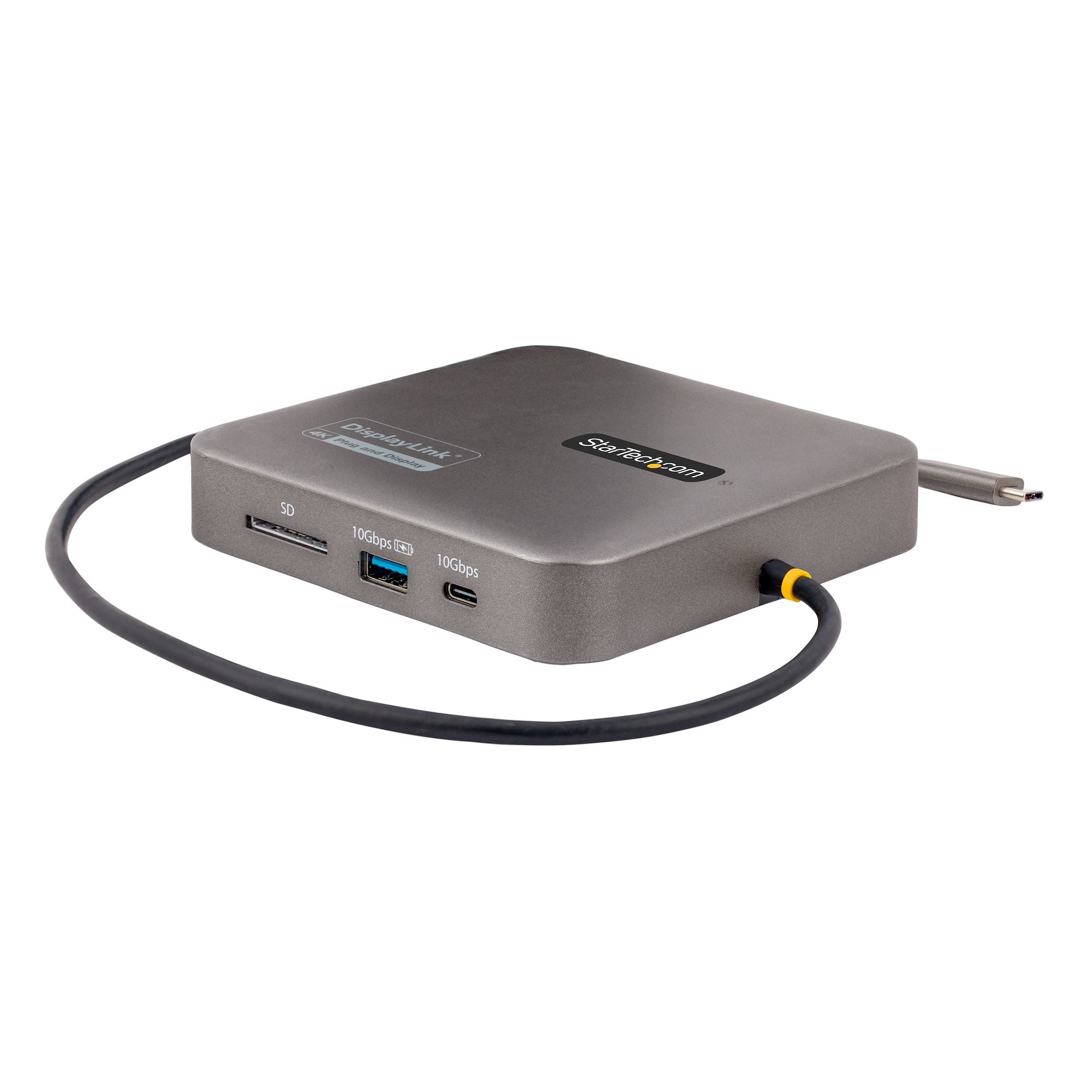 StarTech.com Adaptateur Multiport USB C, Double HDMI 4K60Hz, 100W PD, GbE - Station d'accueil - USB-C / USB4 / Thunderbolt 3 / Thunderbolt 4 - 2 x HDMI - 1GbE