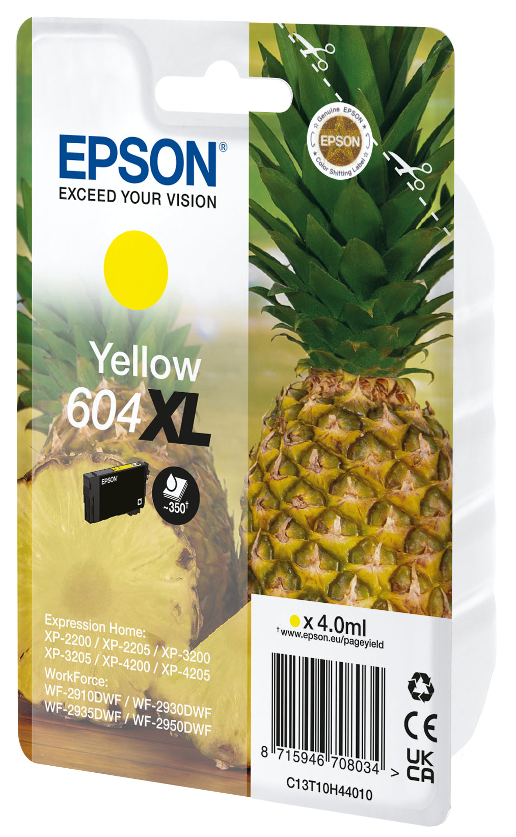 Cartouche d'encre originale Epson 604XL Jaune