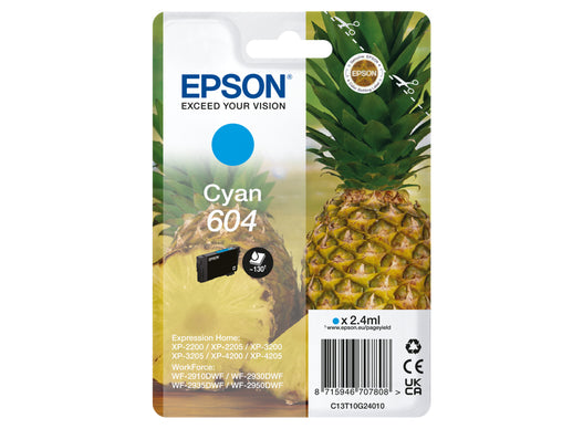 Cartouche d'encre originale Epson 604 Cyan