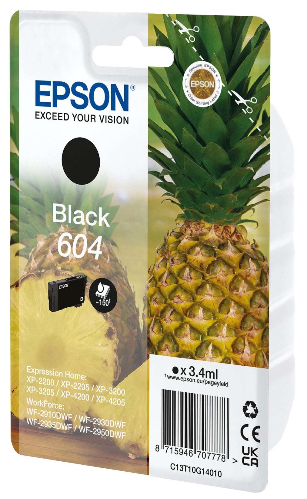 Cartouche d'encre originale Epson 604 Noir