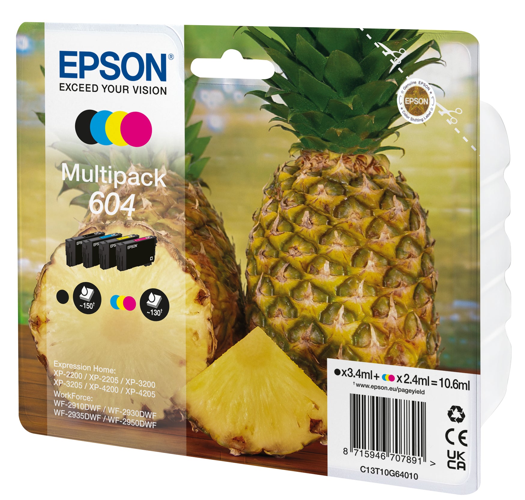 Cartouche d'encre originale Epson C13T10G64020 Multicouleur