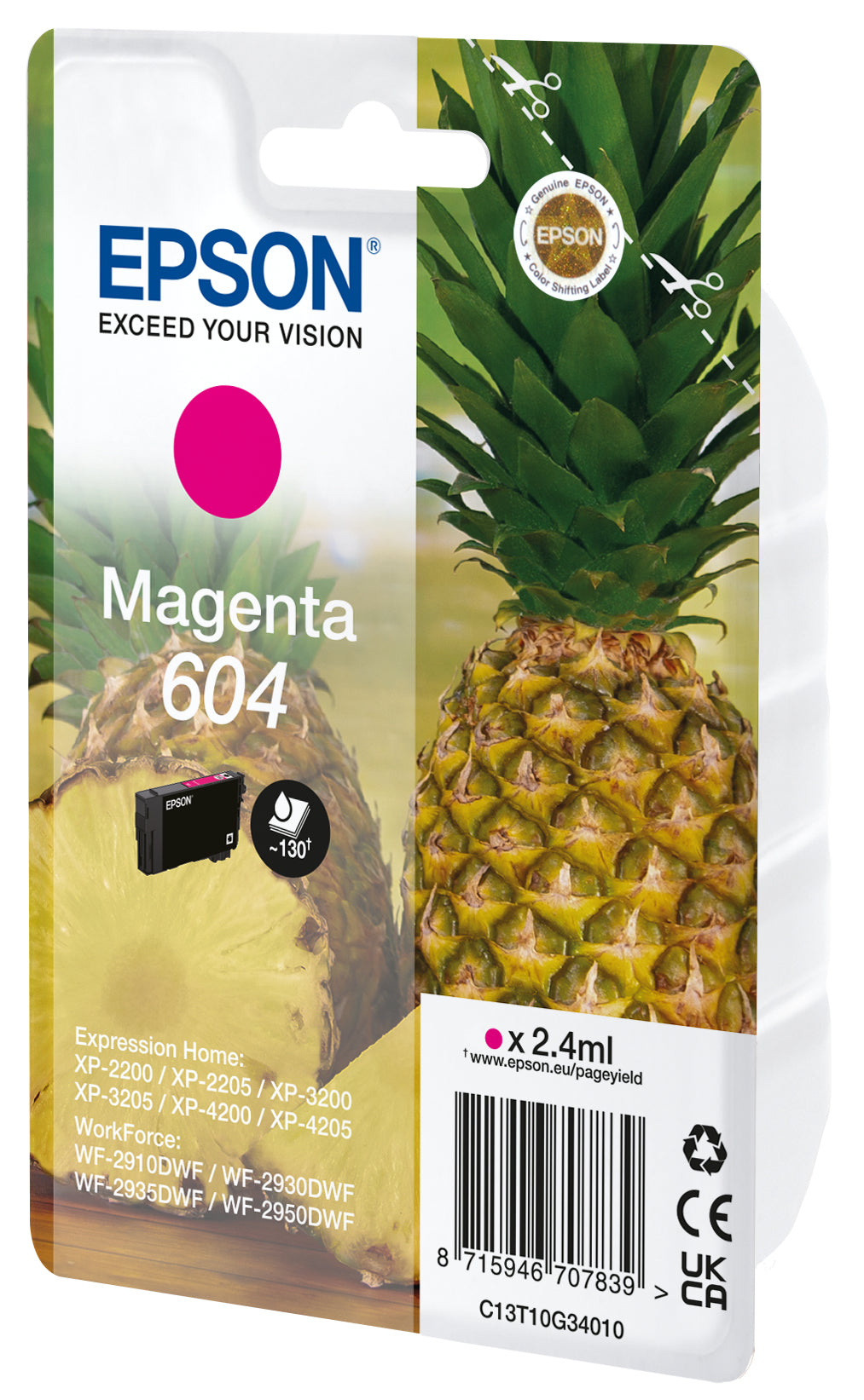 Cartouche d'encre originale Epson 604 Magenta