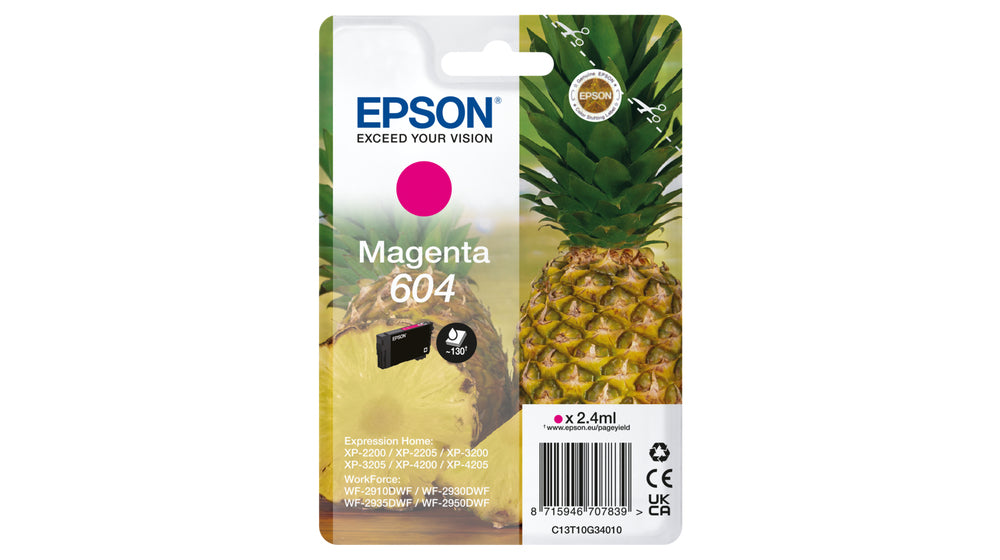 Cartouche d'encre originale Epson 604 Magenta