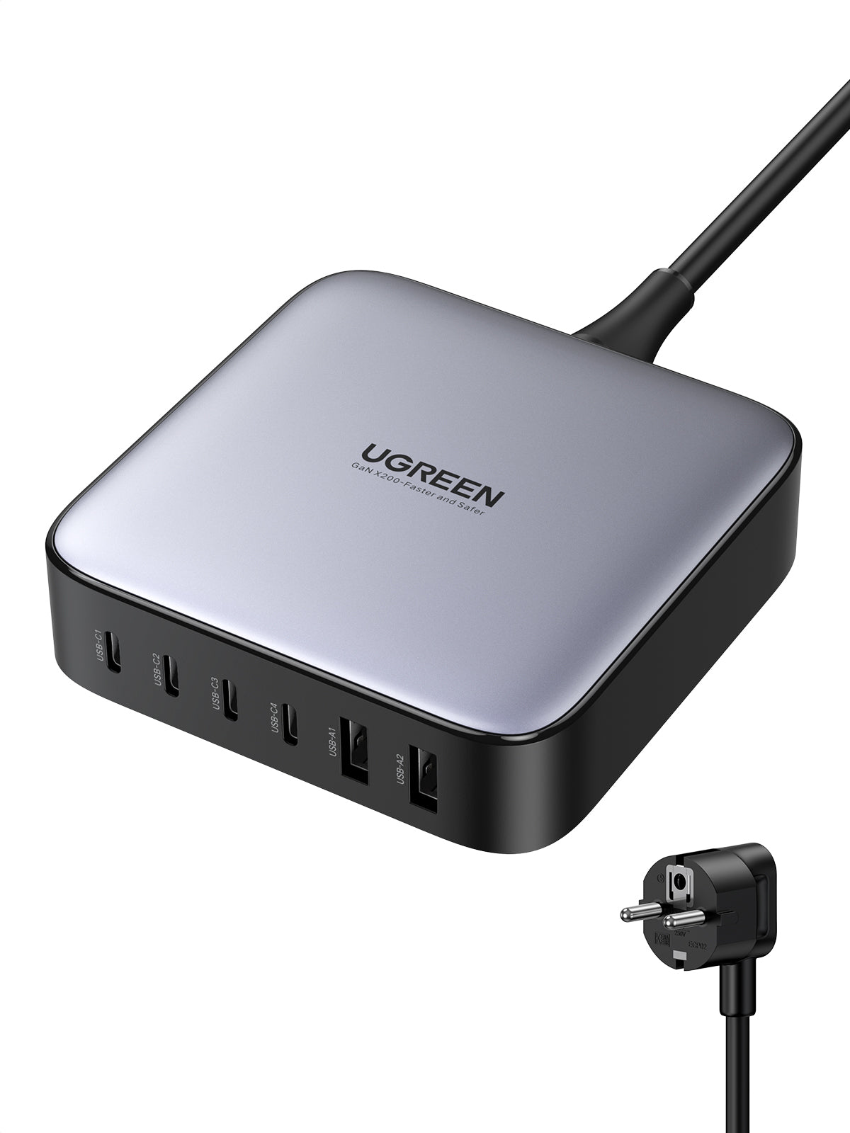 Câble USB vers Lightning Ugreen 40914 Noir Gris 2 m