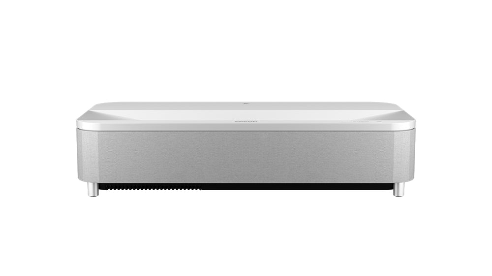 Epson EH-LS800W - Projecteur 3LCD - 4000 lumens (blanc) - 4000 lumens (couleur) - 3840 x 2160 (3 x 1920 x 1080) - 16:9 - 4K - objectif fixe à ultra courte focale - sans fil 802.11ac - blanc et noir - Android TV