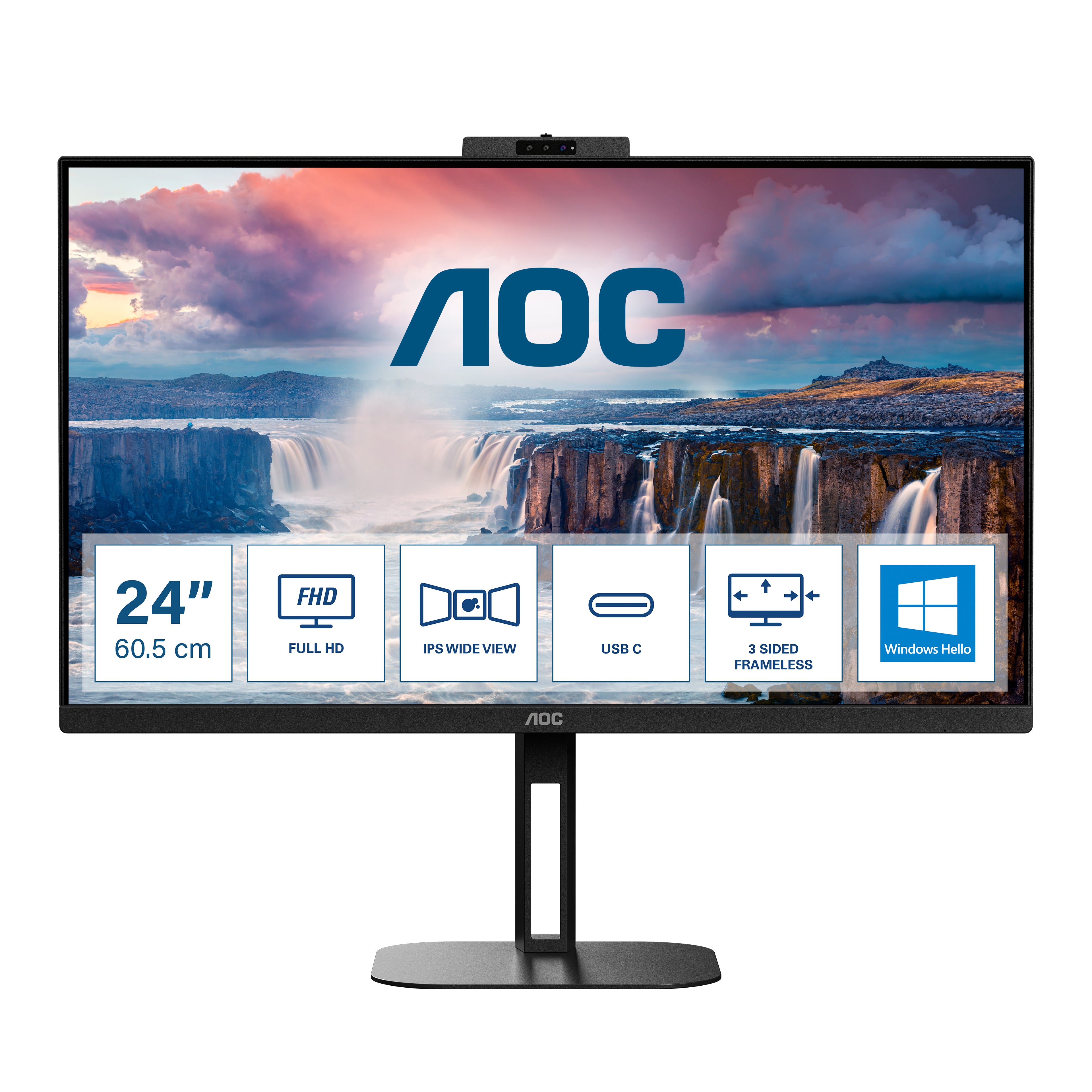 Ecran 24" AOC 24V5CW Full HD (Noir)