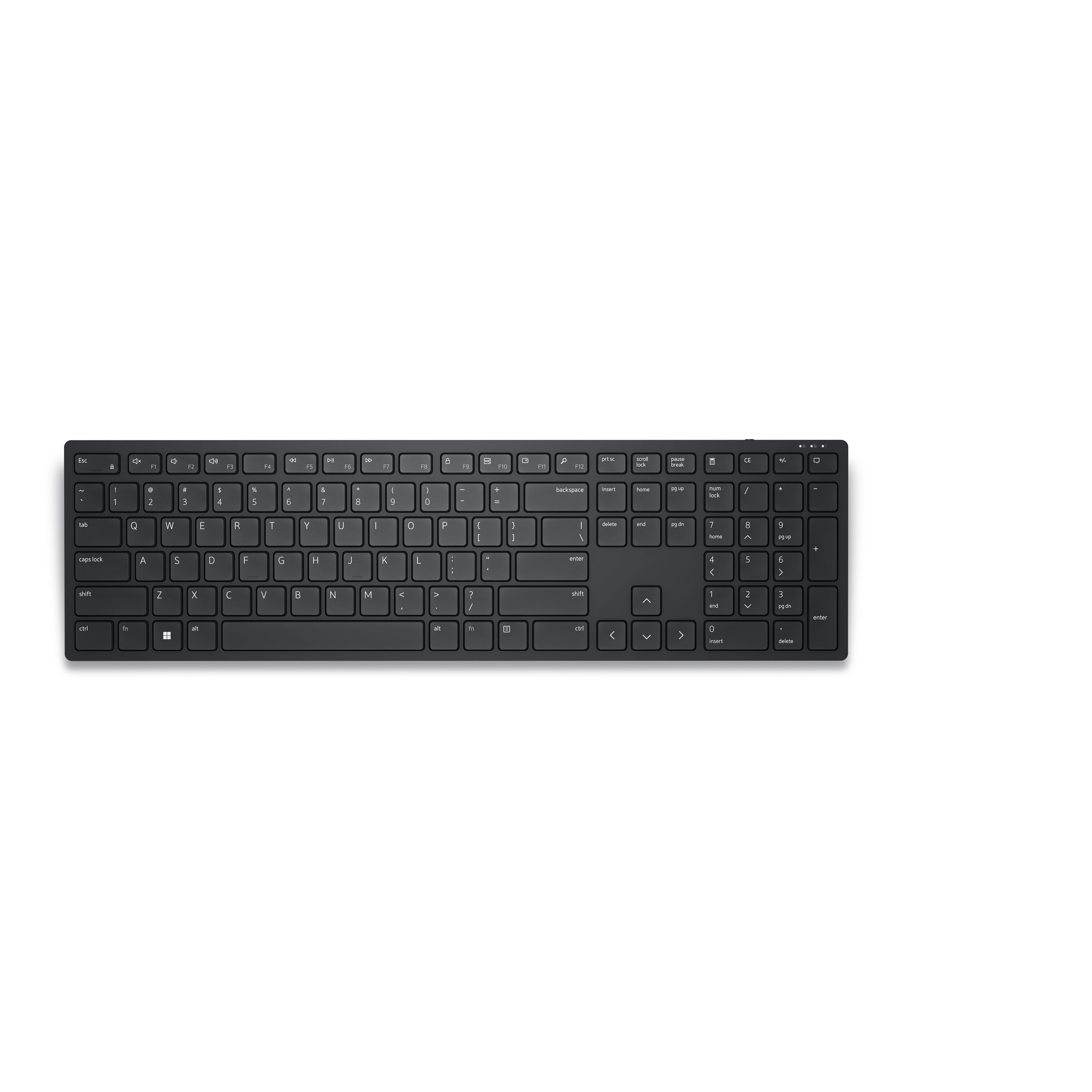 Dell KB500 - Clavier - sans fil - 2.4 GHz - AZERTY - Français - noir - avec 3 years NBD Advance Exchange