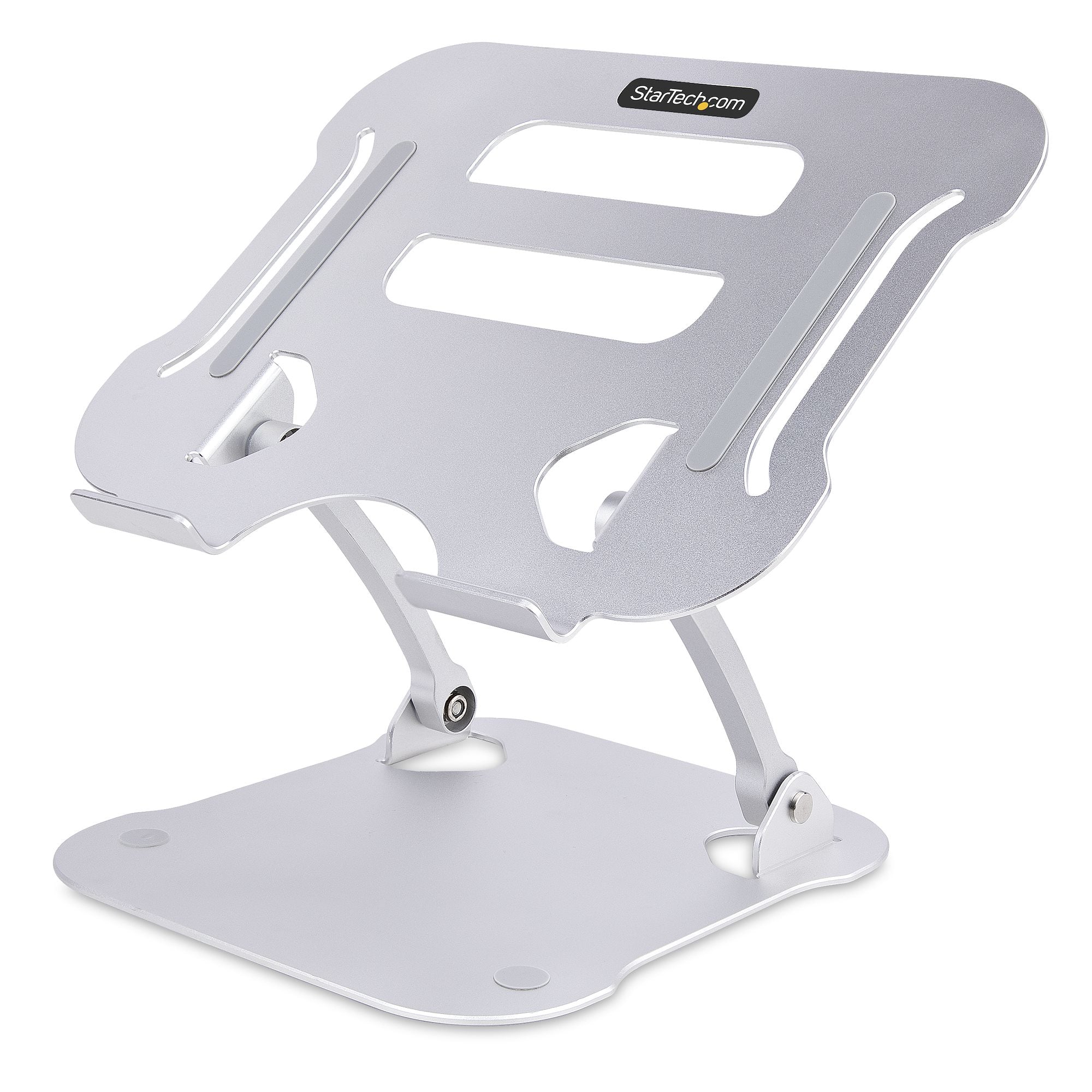 StarTech.com Support de Bureau pour PC Portable - Socle Ventilé, Max 10kg - Support pour ordinateur portable - montable sur bureau - argent - pour P/N: PRIVSCNLT15, PRIVSCNMAC13, PRIVSCNMAC15