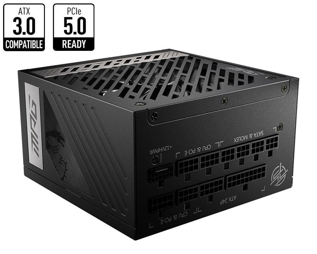Alimentation ATX MSI MPG A850G PCIe5 - 850W (Noir)