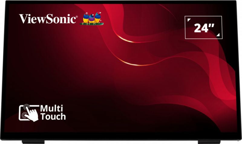 ViewSonic TD2465 - Écran LED - 24" (23.8" visualisable) - écran tactile - 1920 x 1080 Full HD (1080p) @ 60 Hz - VA - 250 cd/m² - 3000:1 - 6.969 ms - HDMI, VGA, DisplayPort - haut-parleurs