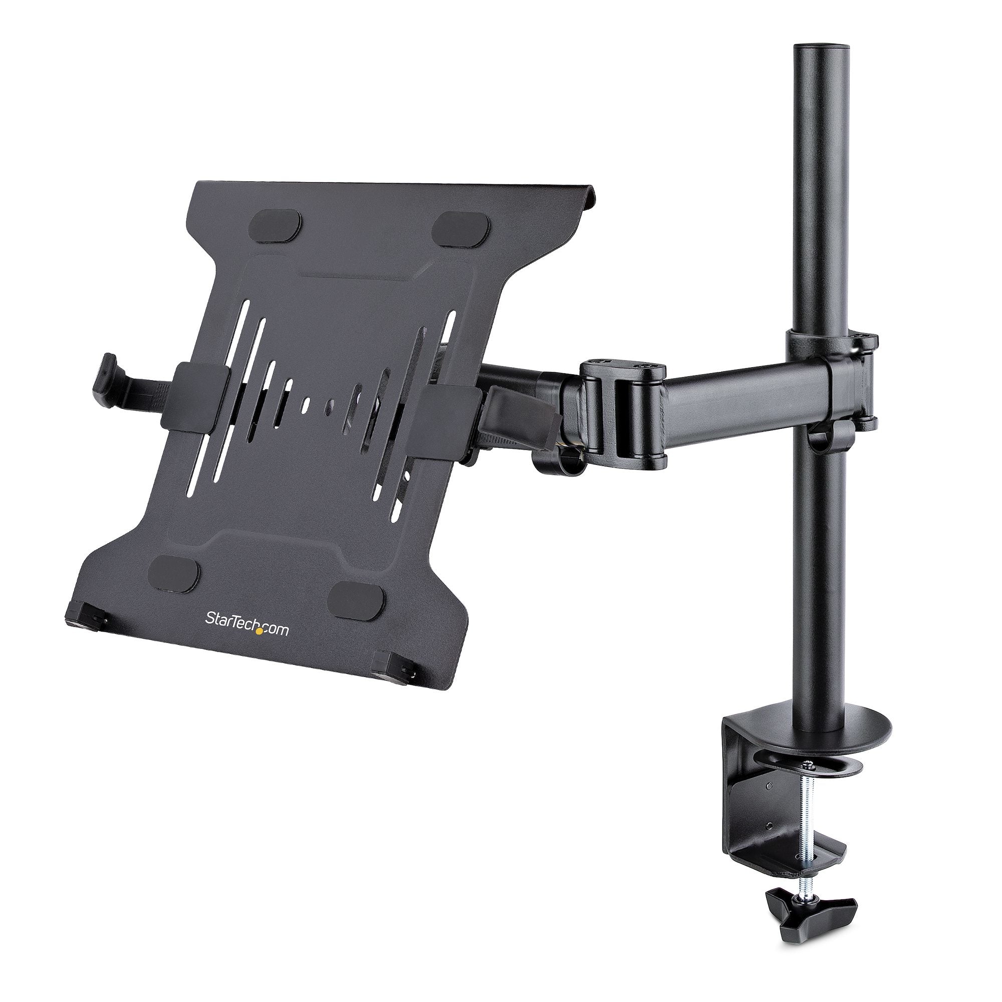 StarTech.com Support de Bureau pour Ordinateur Portable - Bras PC/Écran - Kit de montage (bras articulé, fixation par pince pour bureau, poteau, bac) - pour écran / ordinateur portable - plastique, acier - noir - Taille d'écran : 13"-34" - support d'ordin
