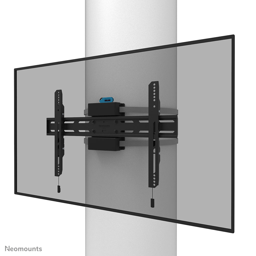 Neomounts WL30S-910BL16 - Kit de montage (support) - fixé - pour écran plat - verrouillable - noir - Taille d'écran : 40"-75" - pilier